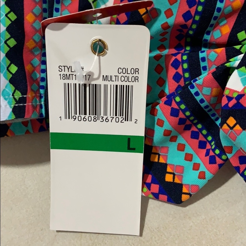 NWT Anne Cole Stevie Stripes Halter Bikini Top - Picture 5 of 6